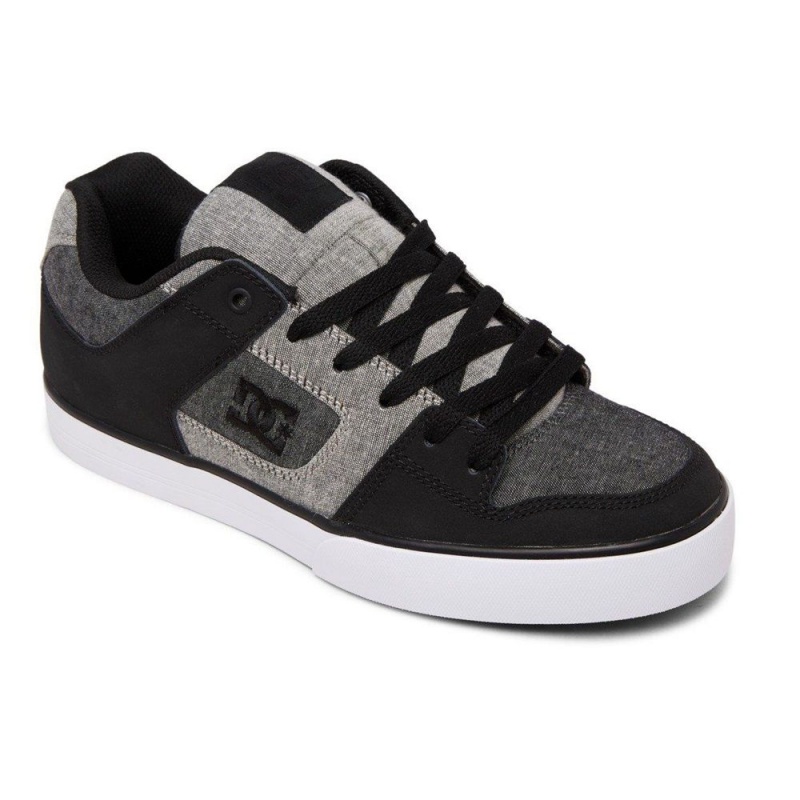 DC Shoes Pure Skateskor Herr Svarta Grå | ICOL-80972