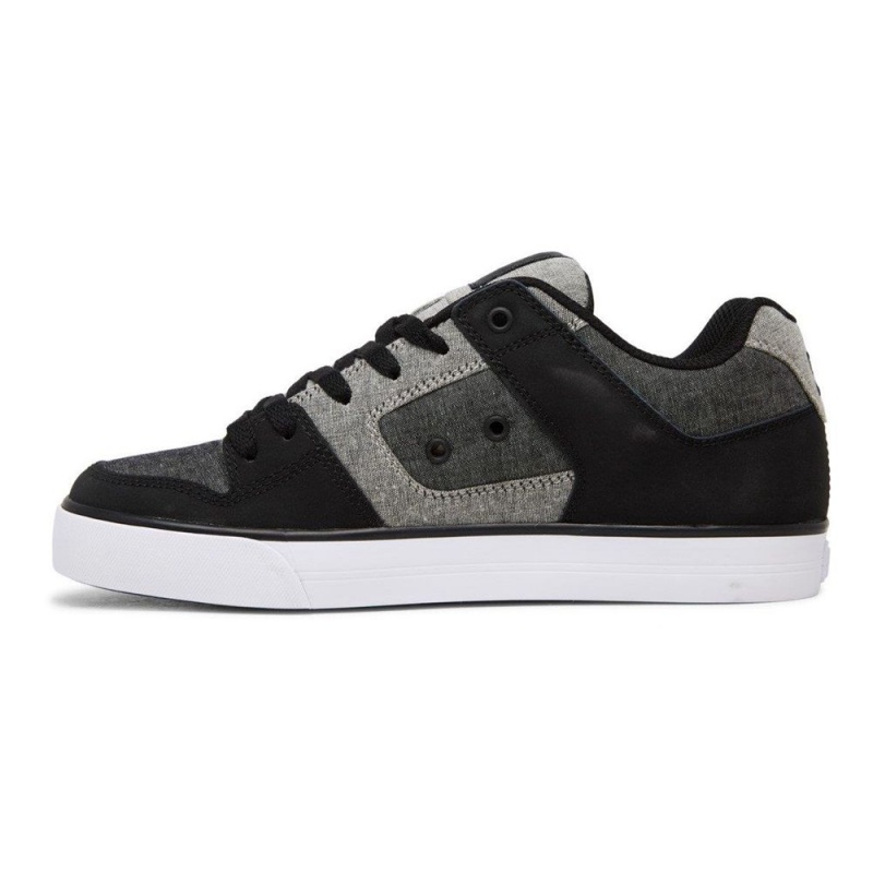 DC Shoes Pure Skateskor Herr Svarta Grå | ICOL-80972