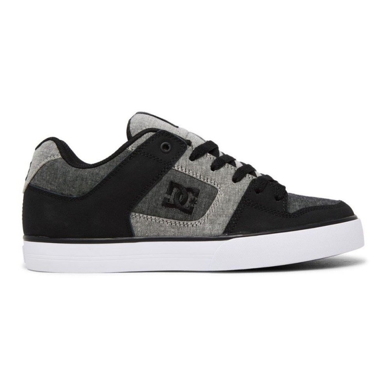 DC Shoes Pure Skateskor Herr Svarta Grå | ICOL-80972