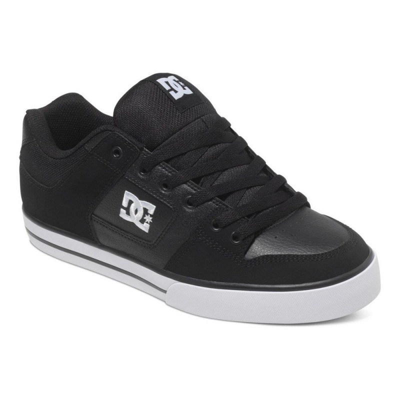 DC Shoes Pure Skateskor Herr Svarta Vita | CHRX-85912