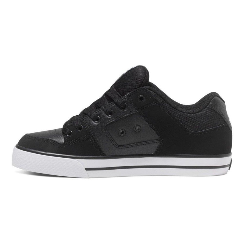 DC Shoes Pure Skateskor Herr Svarta Vita | CHRX-85912