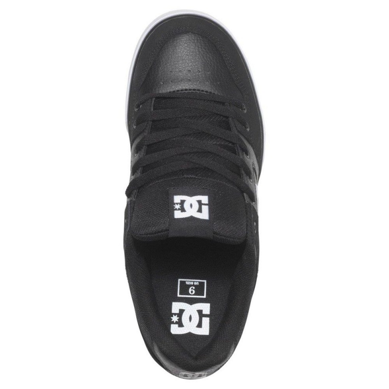 DC Shoes Pure Skateskor Herr Svarta Vita | CHRX-85912