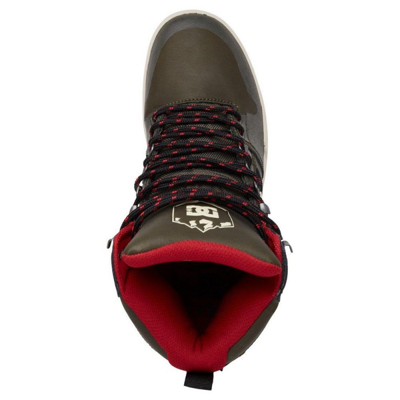 DC Shoes Pure Stövlar Herr Gröna Svarta | FXOW-24536