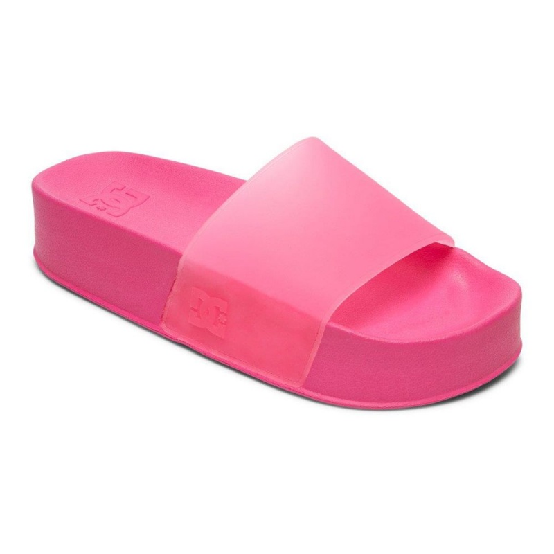 DC Shoes Slides Sandaler Dam Rosa | NSPC-43715