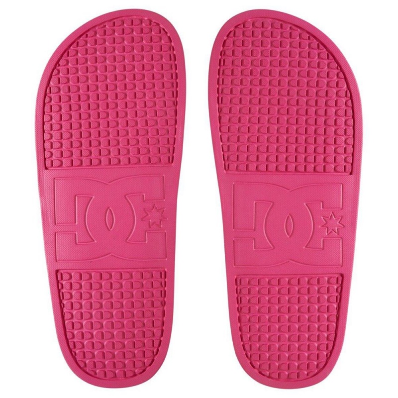 DC Shoes Slides Sandaler Dam Rosa | NSPC-43715