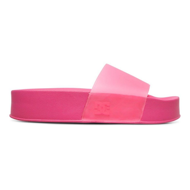 DC Shoes Slides Sandaler Dam Rosa | NSPC-43715