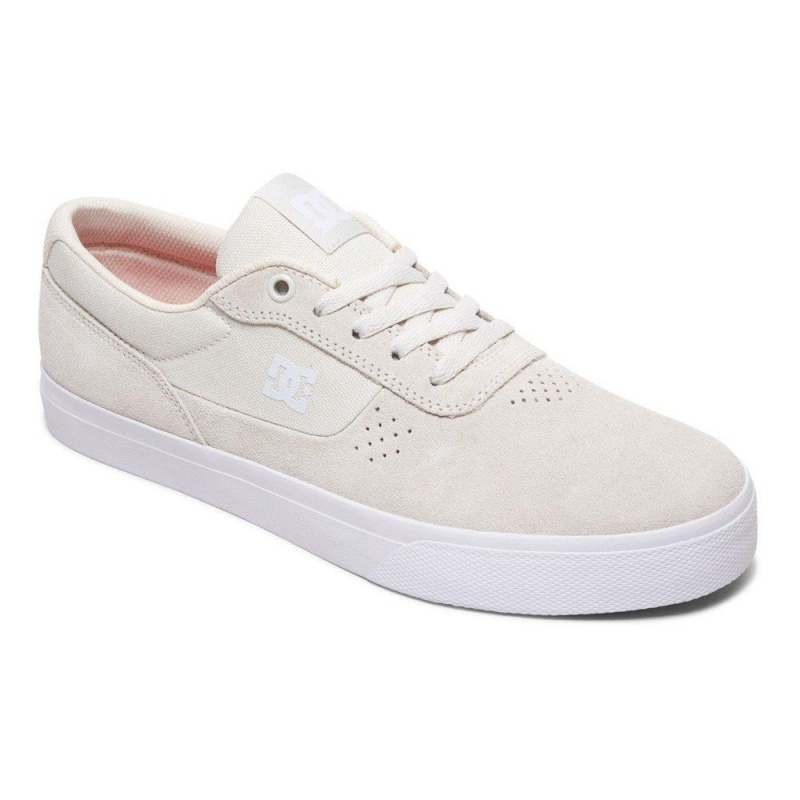 DC Shoes Switch Skateskor Herr Grå Vita | WXTI-28735