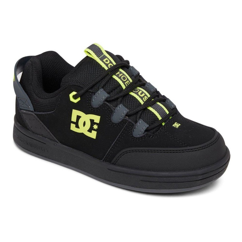 DC Shoes Syntax Skateskor Barn Svarta Gula | GLIR-62531