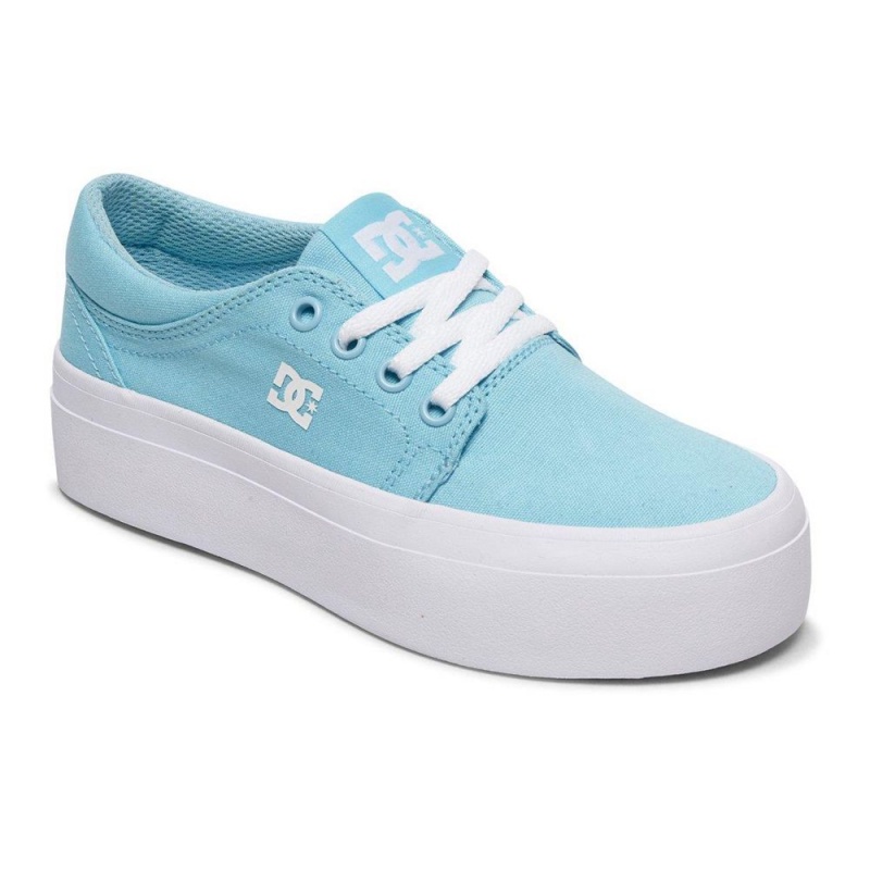 DC Shoes Trase Skateskor Barn Blå | DJFC-10873