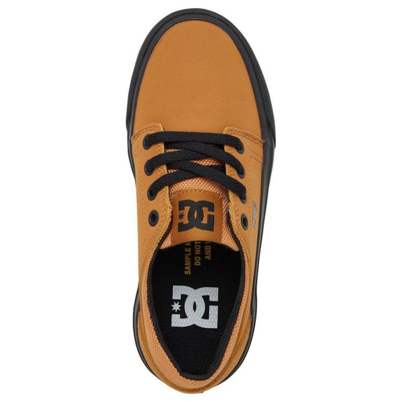 DC Shoes Trase Skateskor Barn Bruna Svarta | YJWT-64193