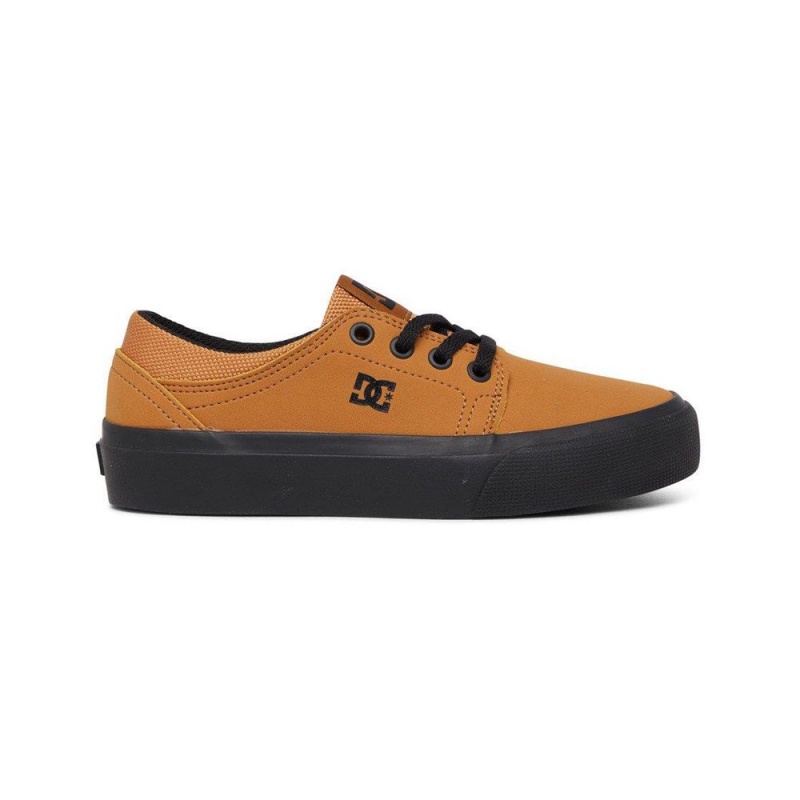 DC Shoes Trase Skateskor Barn Bruna Svarta | YJWT-64193