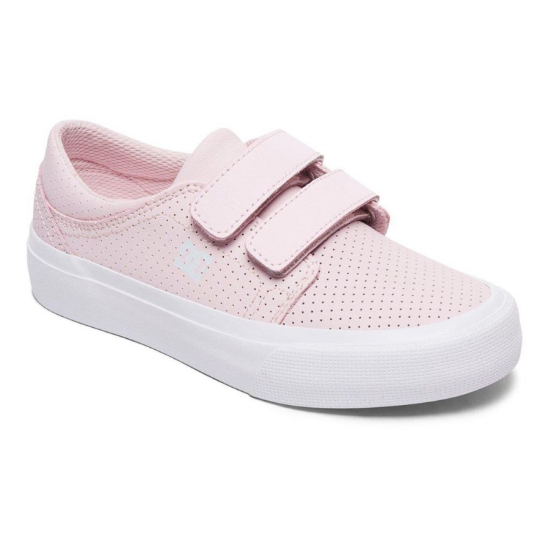 DC Shoes Trase Skateskor Barn Rosa | NUJV-61409