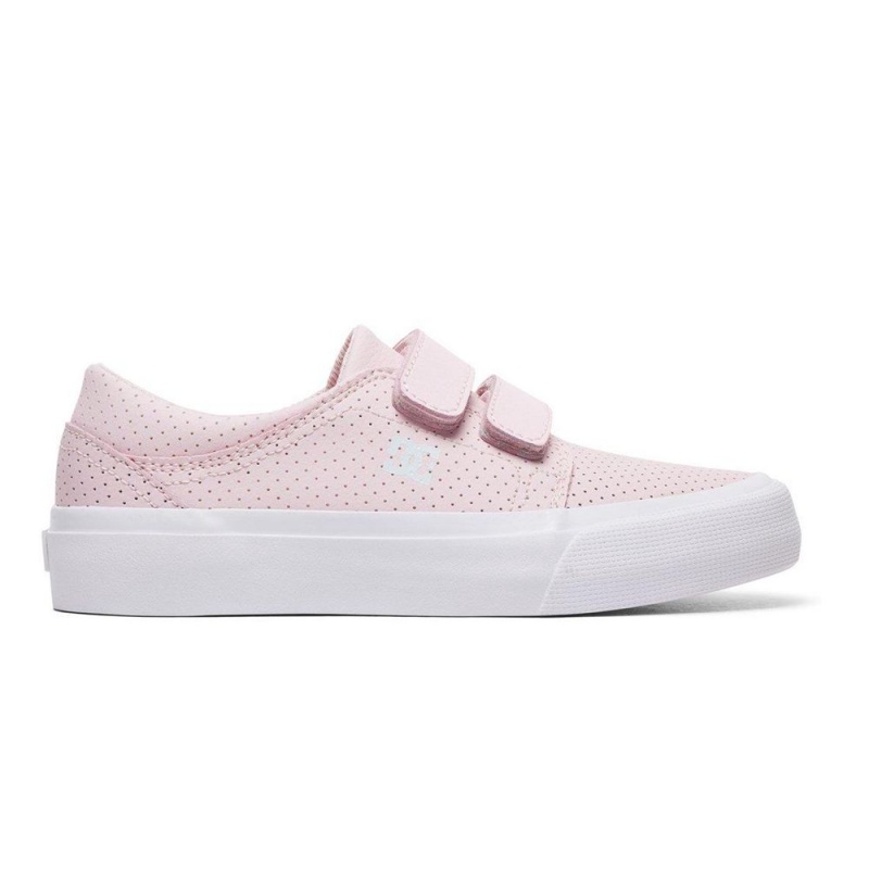 DC Shoes Trase Skateskor Barn Rosa | NUJV-61409