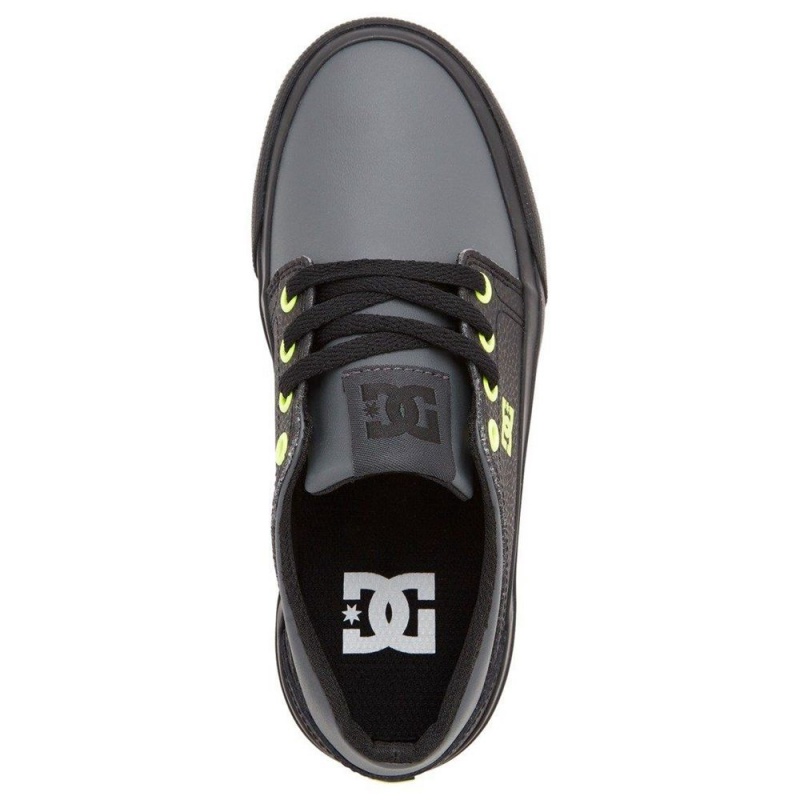 DC Shoes Trase Skateskor Barn Svarta Grå | NVYD-68125