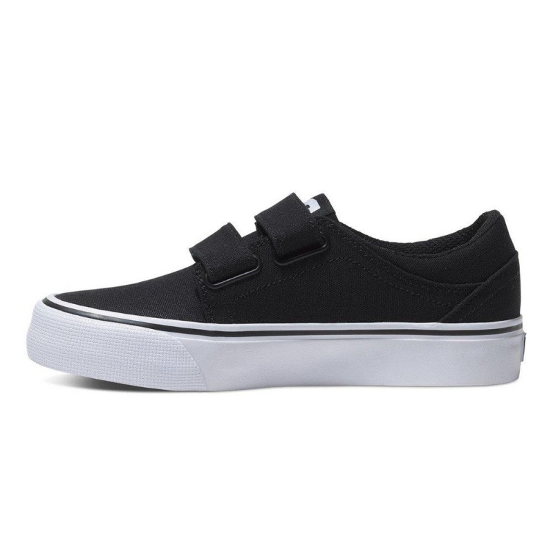 DC Shoes Trase Skateskor Barn Svarta Vita | GTUV-81250