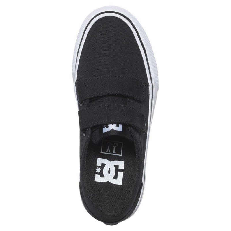 DC Shoes Trase Skateskor Barn Svarta Vita | GTUV-81250