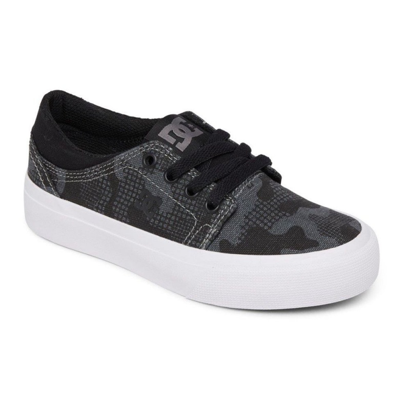 DC Shoes Trase Skateskor Barn Svarta | JQON-80712