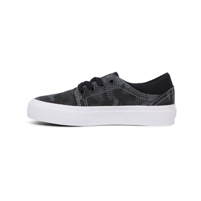 DC Shoes Trase Skateskor Barn Svarta | JQON-80712