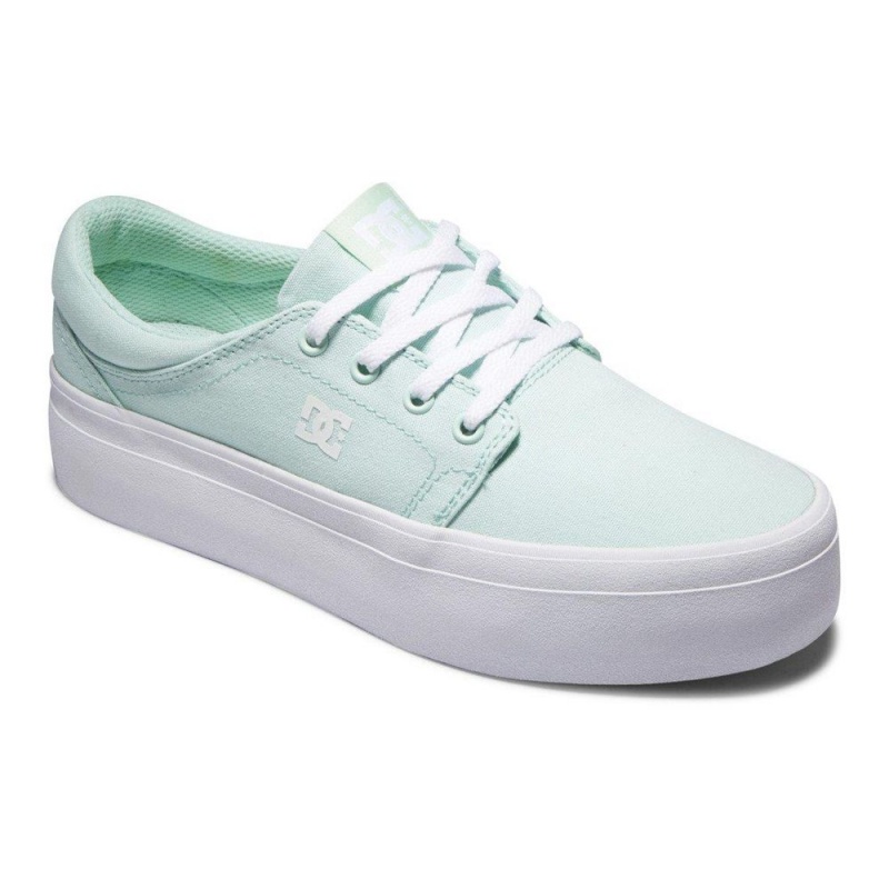 DC Shoes Trase Skateskor Dam Gröna | YVGZ-12697