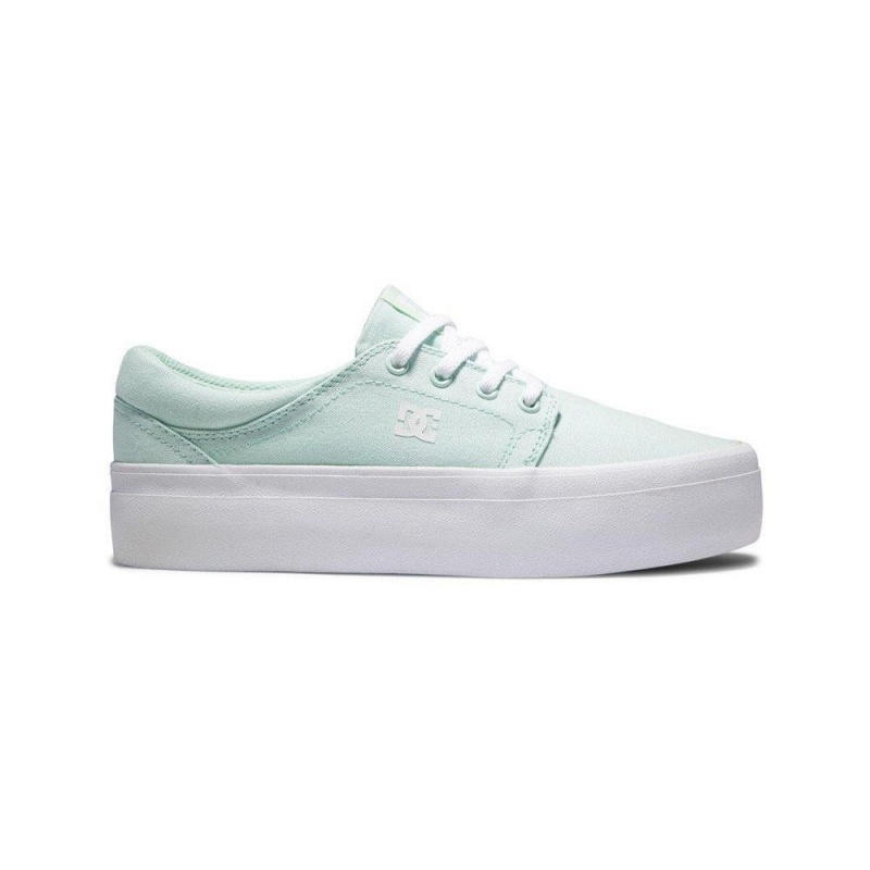 DC Shoes Trase Skateskor Dam Gröna | YVGZ-12697