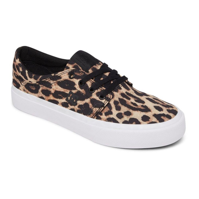 DC Shoes Trase Skateskor Dam Leopard | QOFC-48709