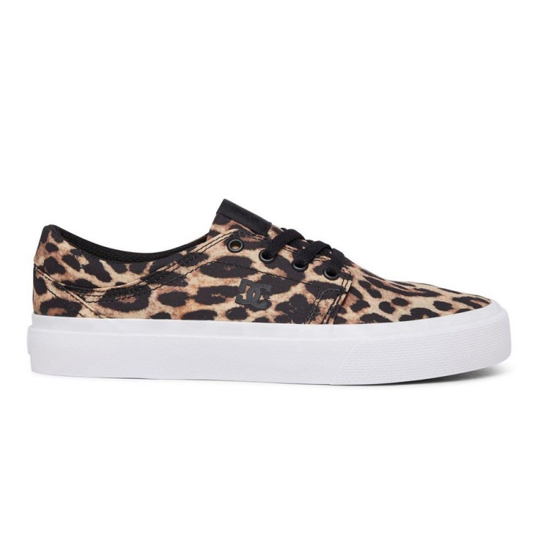 DC Shoes Trase Skateskor Dam Leopard | QOFC-48709