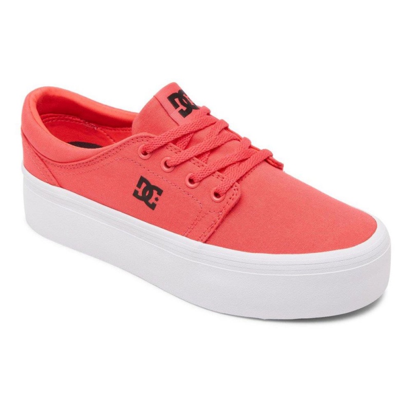 DC Shoes Trase Skateskor Dam Rosa Svarta | QAES-52439