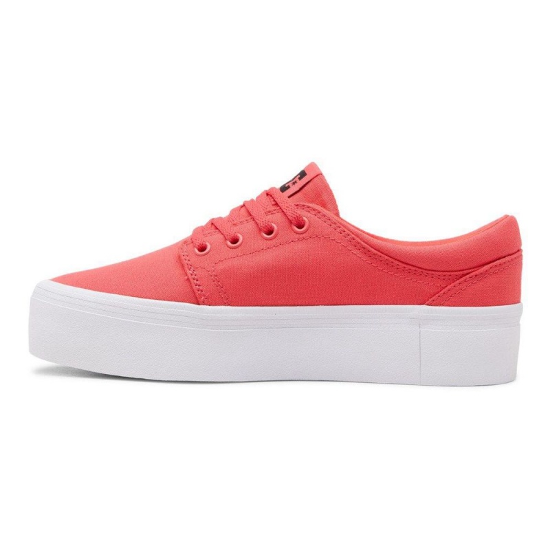 DC Shoes Trase Skateskor Dam Rosa Svarta | QAES-52439