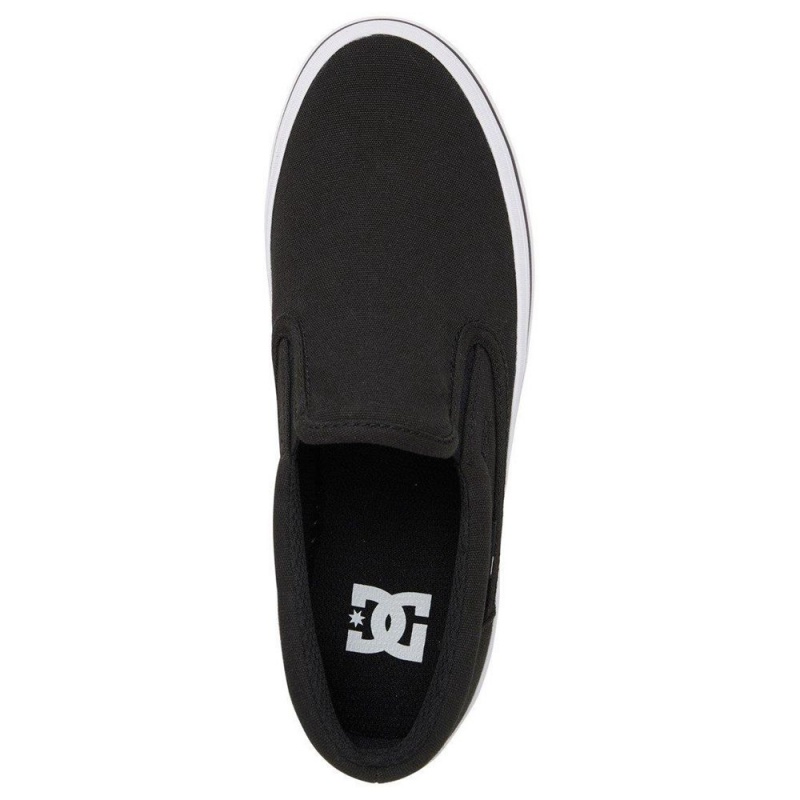 DC Shoes Trase Skateskor Dam Svarta Vita | TZNL-25381