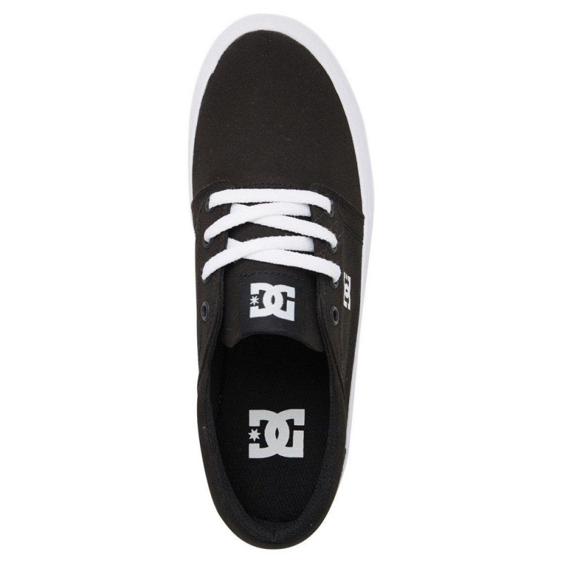 DC Shoes Trase Skateskor Dam Svarta Vita | PKRT-49738