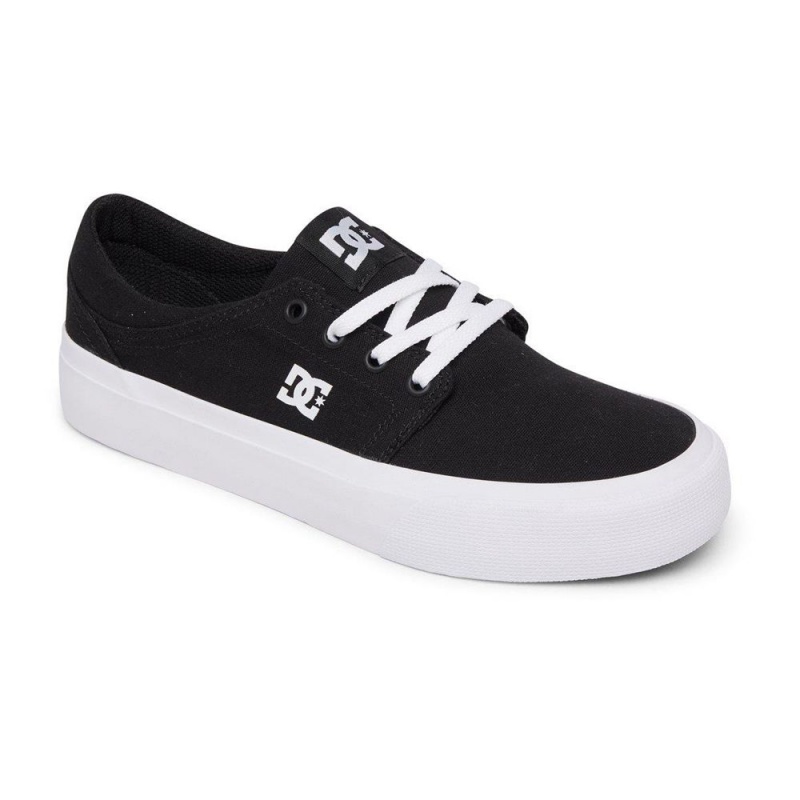 DC Shoes Trase Skateskor Dam Svarta Vita | LYXO-34086