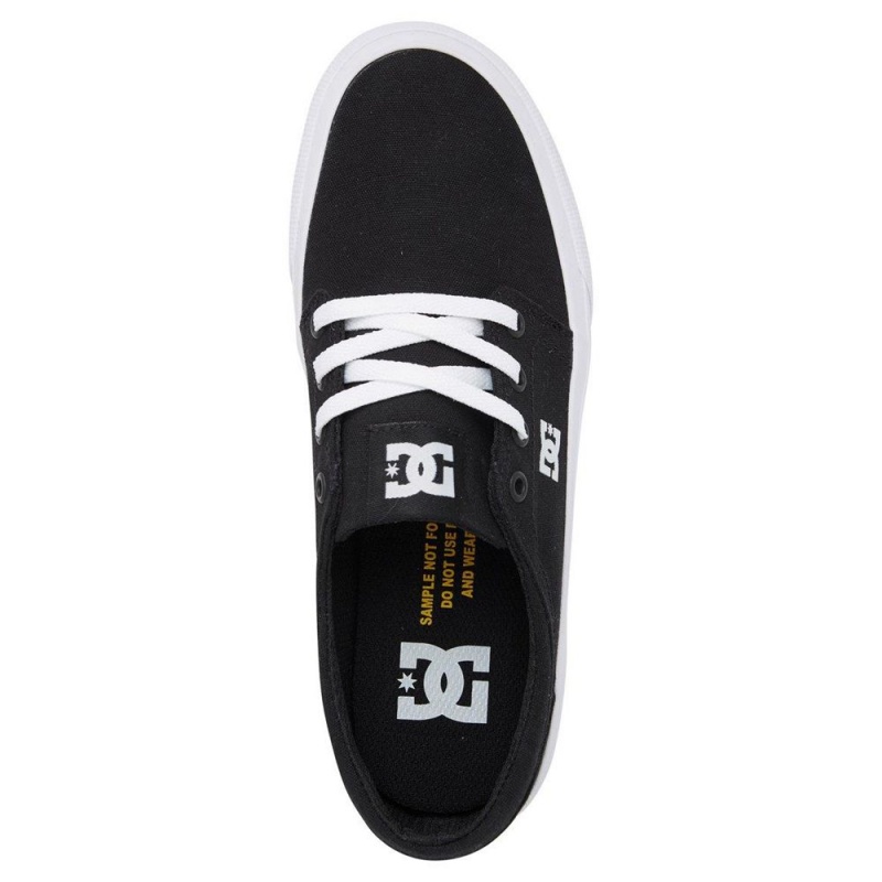 DC Shoes Trase Skateskor Dam Svarta Vita | LYXO-34086