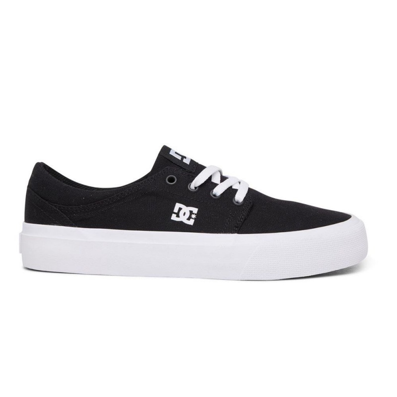 DC Shoes Trase Skateskor Dam Svarta Vita | LYXO-34086