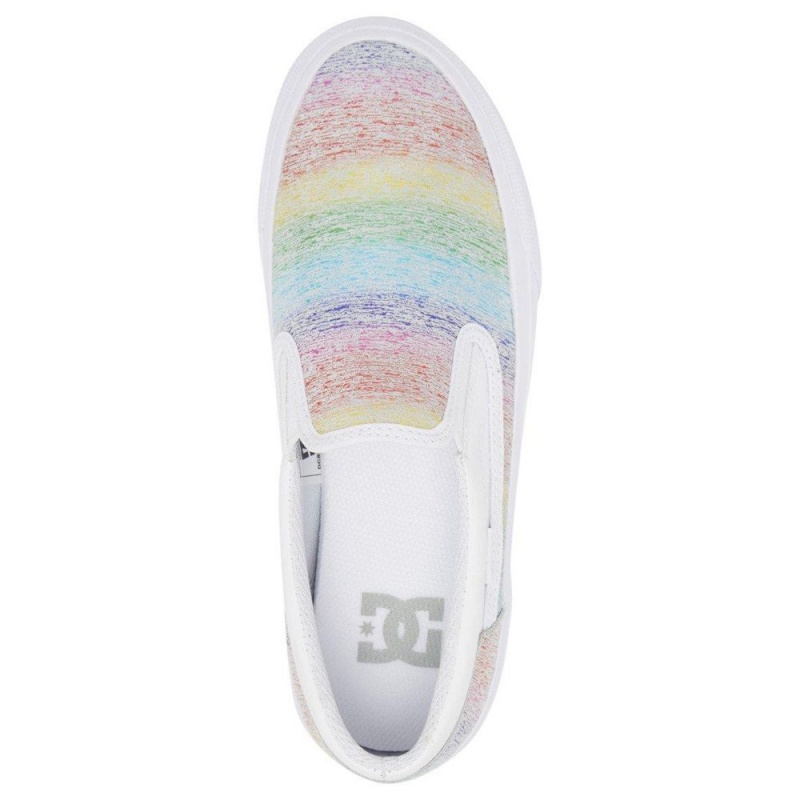 DC Shoes Trase Skateskor Dam Vita Olika Färger | JNWE-27485