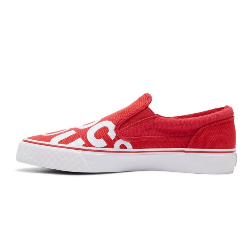 DC Shoes Trase Skateskor Herr Röda Vita | BVCT-23694