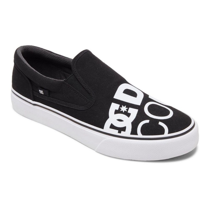 DC Shoes Trase Skateskor Herr Svarta Vita | UNMR-01652