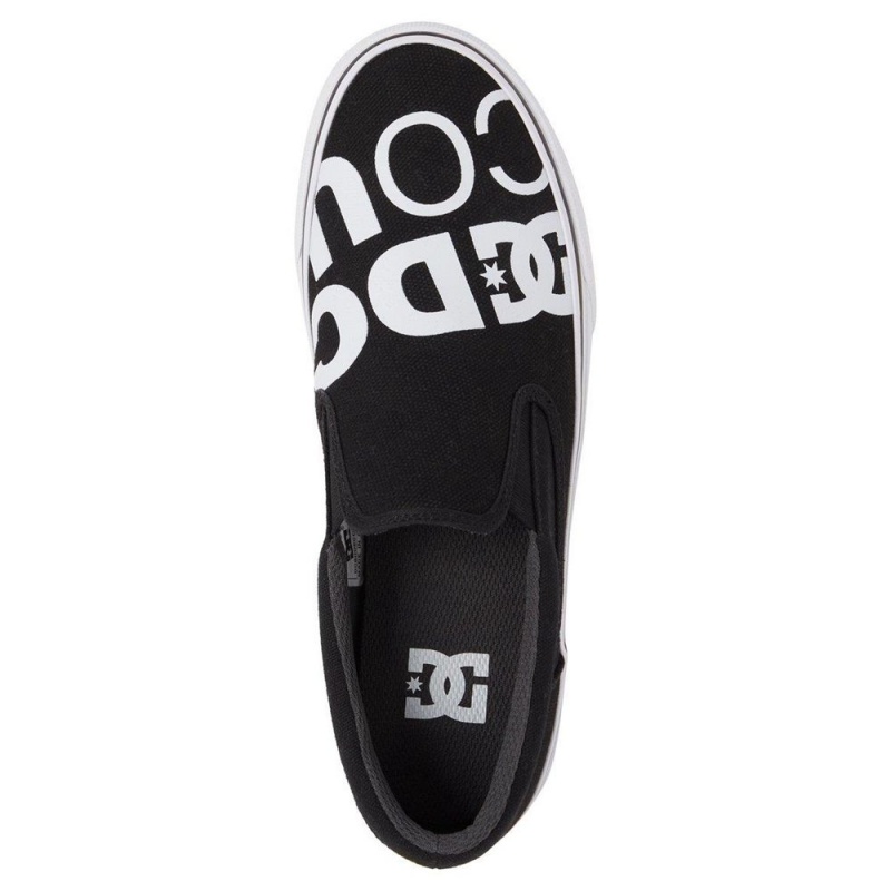 DC Shoes Trase Skateskor Herr Svarta Vita | UNMR-01652