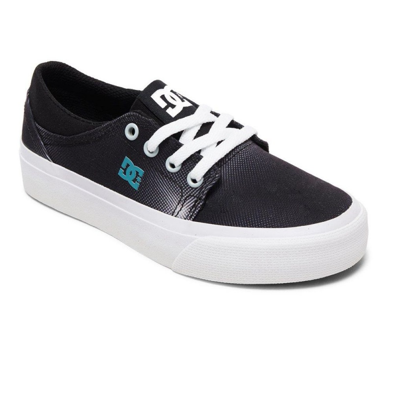 DC Shoes Trase TX Skateskor Barn Svarta Vita | GPDC-21803