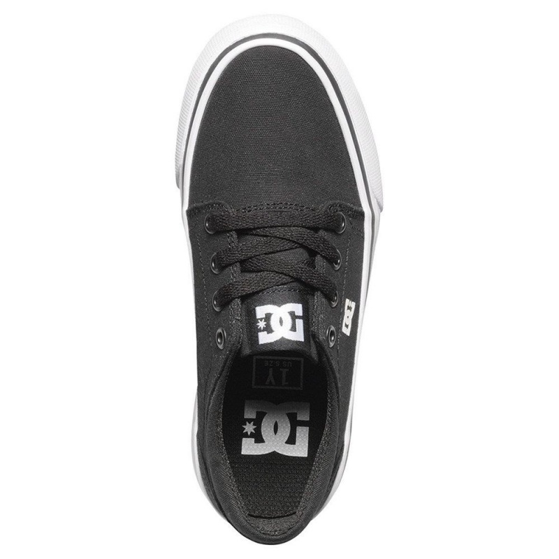 DC Shoes Trase TX Skateskor Barn Svarta Vita | VMDK-34621