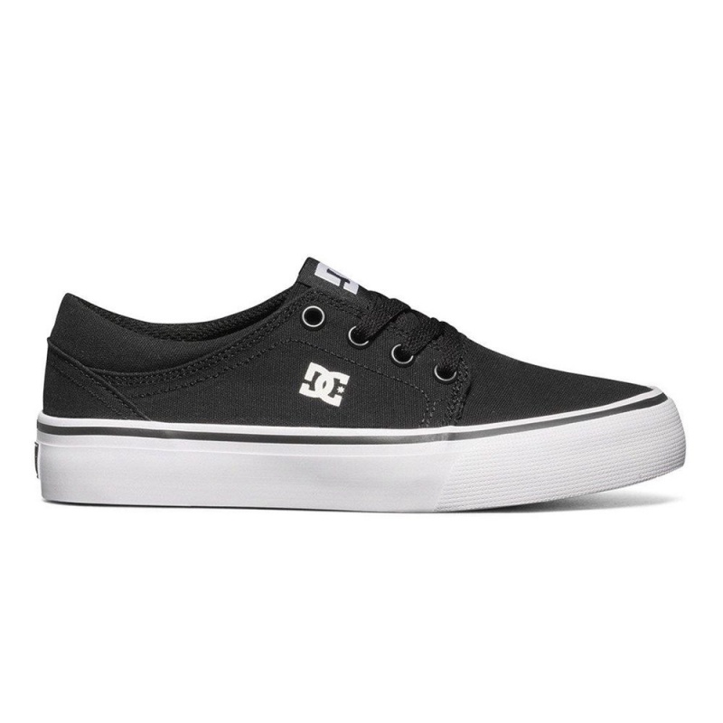 DC Shoes Trase TX Skateskor Barn Svarta Vita | VMDK-34621