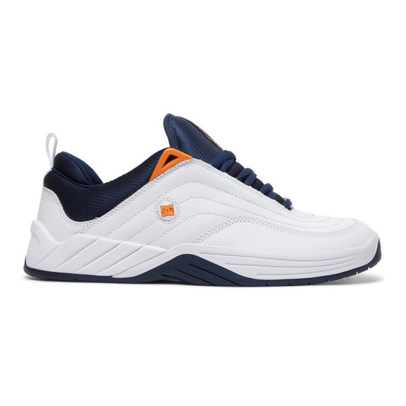 DC Shoes Williams Slim Träningsskor Herr Vita Marinblå | JXAR-53974